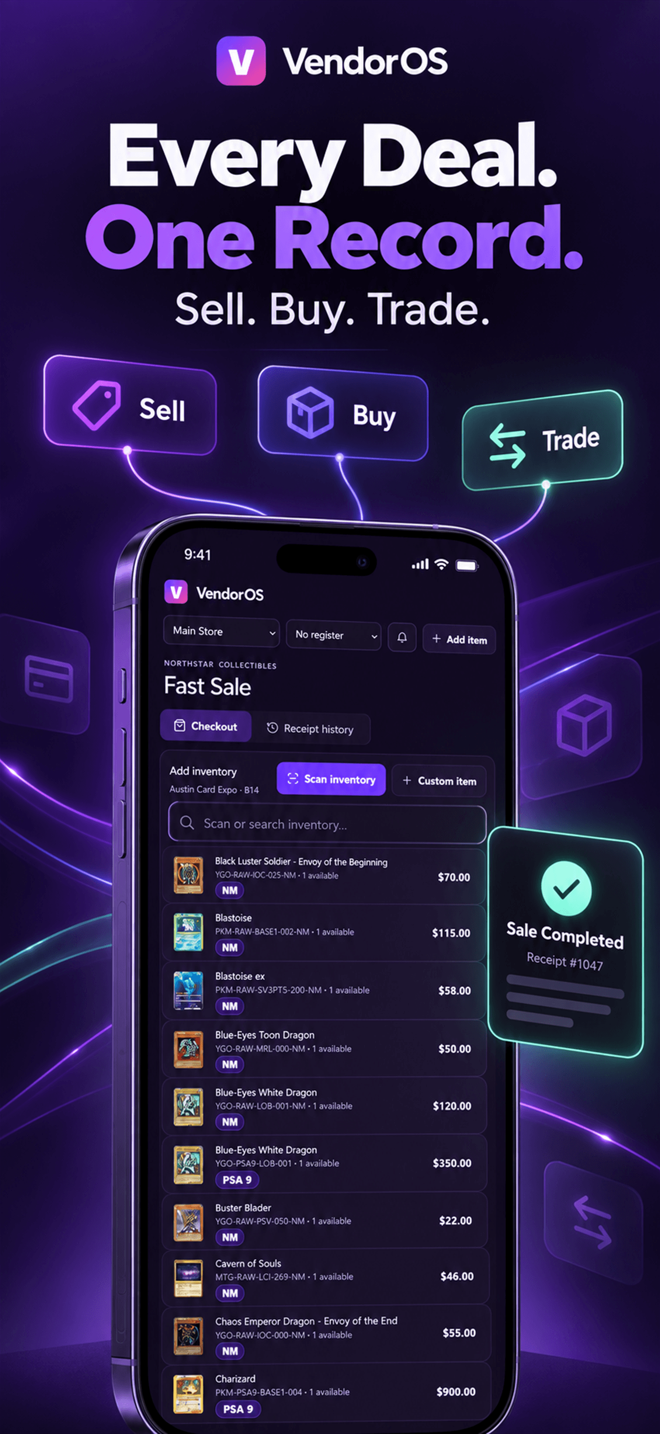 VendorOS mobile app: Every deal, one record